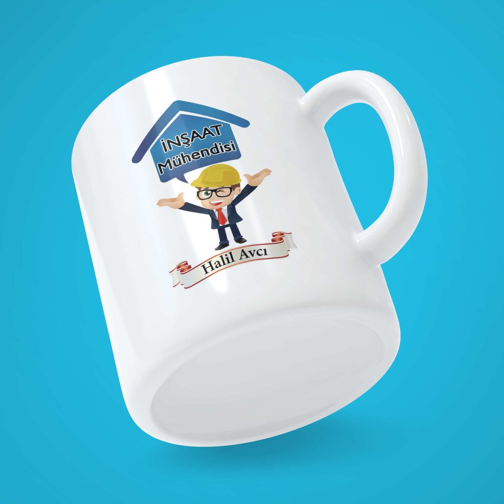 Alternative view of İnşaat Mühendisi Kişiye Özel Baskılı Kupa