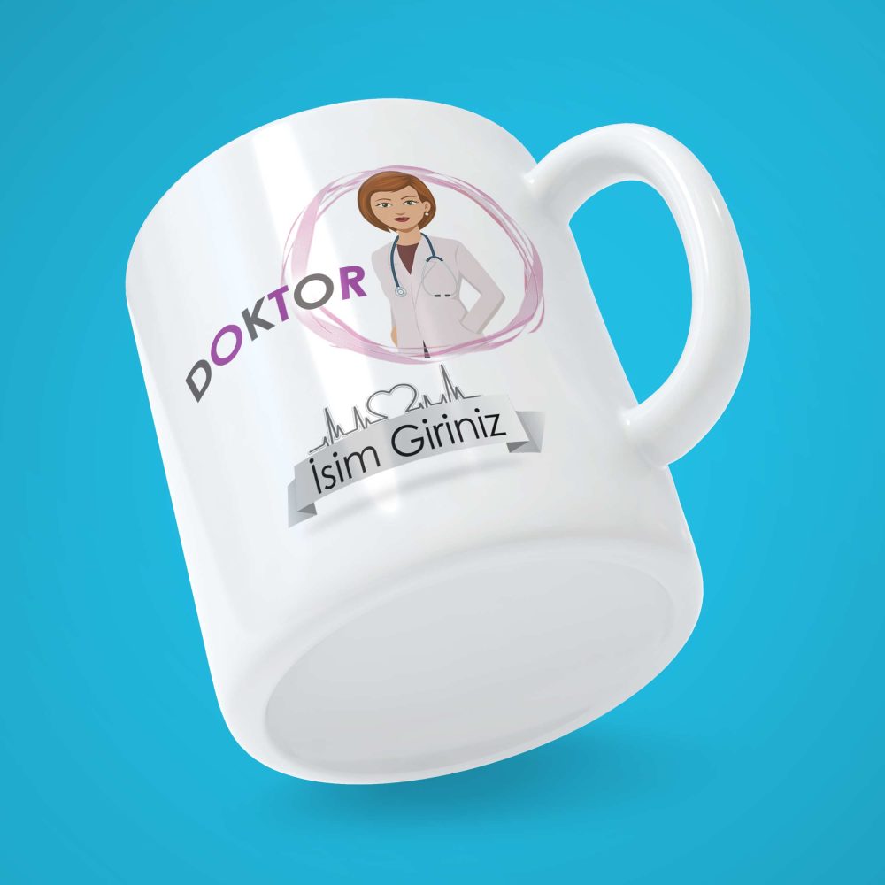 Alternative view of Doktor (Kadın) Kişiye Özel Baskılı Kupa