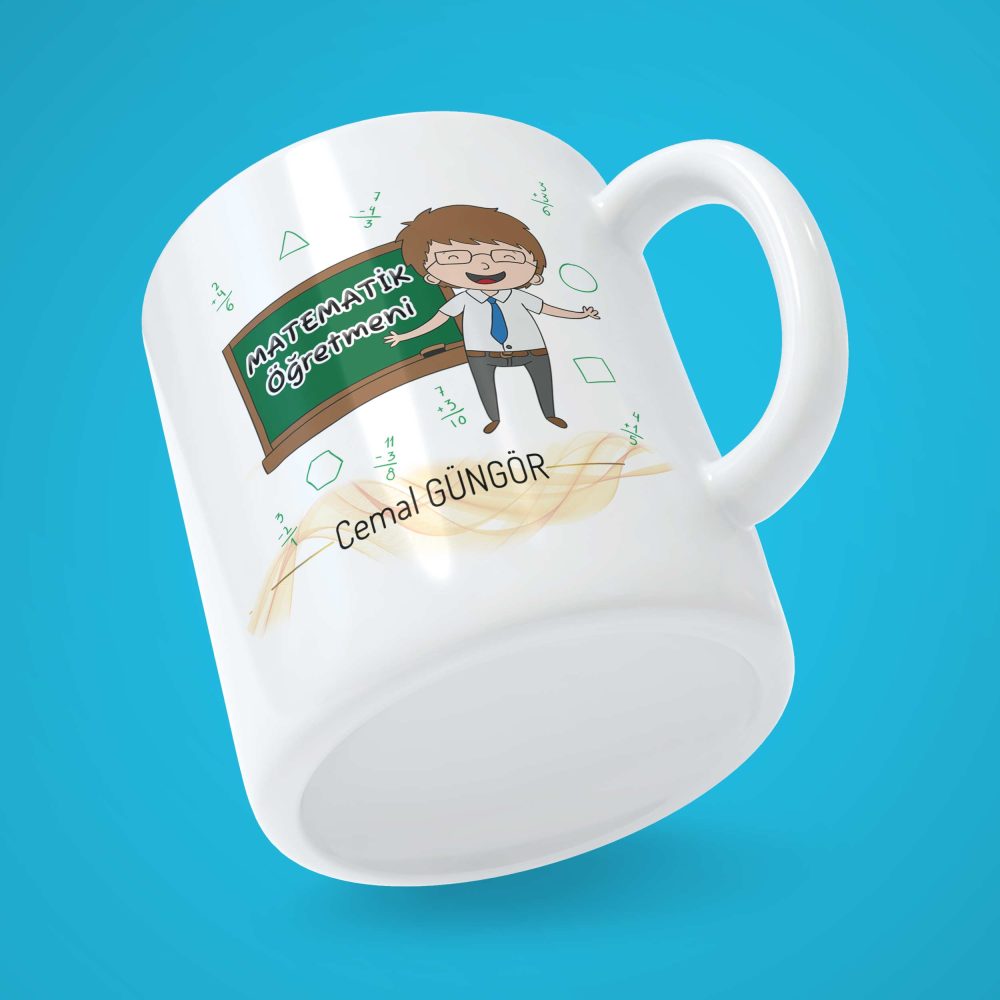 Alternative view of Matematik Öğretmeni Kişiye Özel Baskılı Kupa