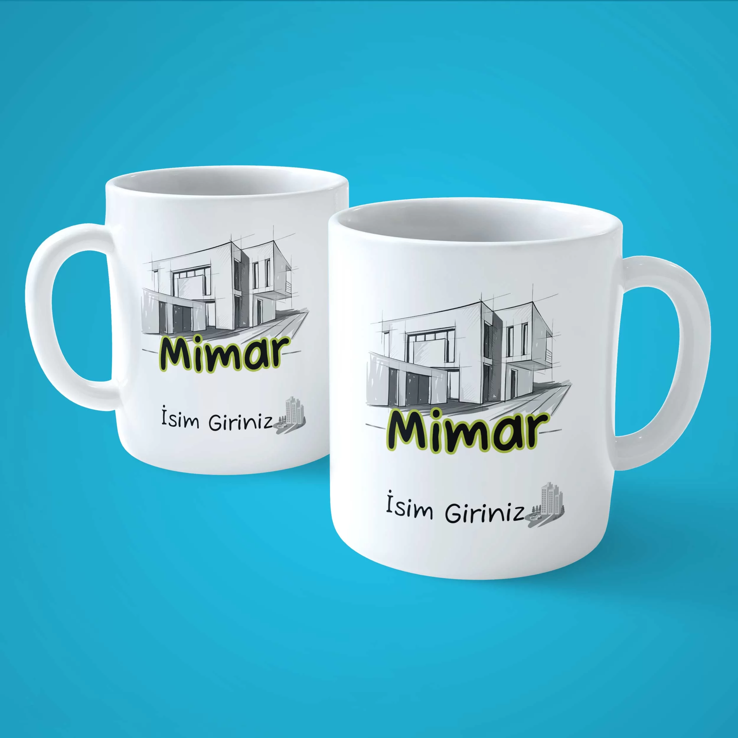 Mimar Kişiye Özel Baskılı Kupa