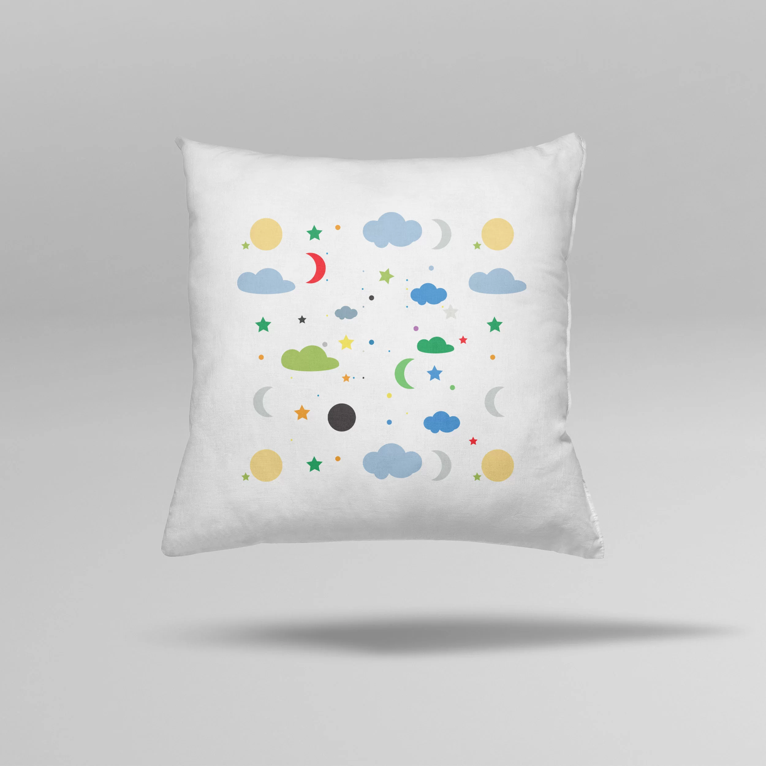 Bulut Desenli Yastık