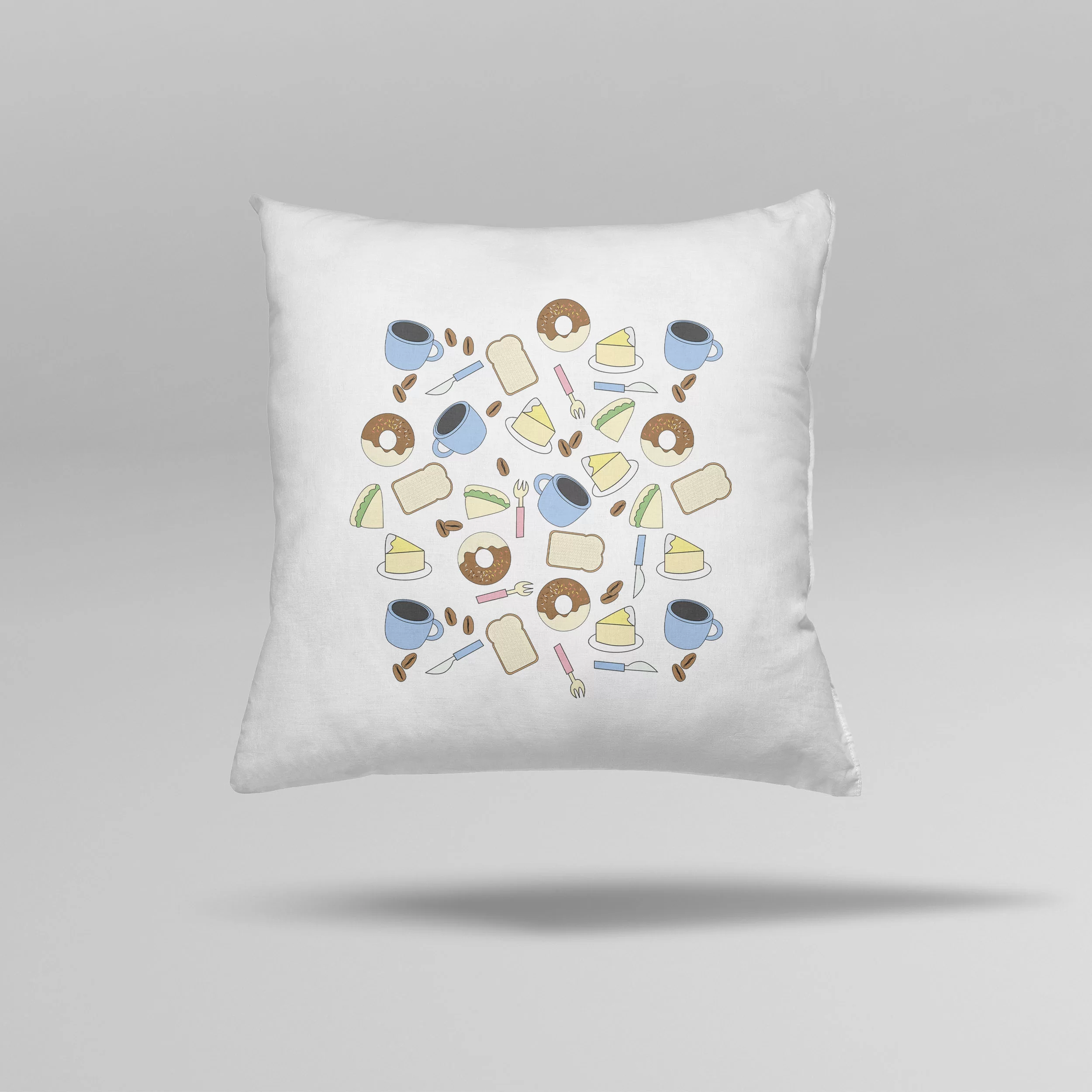 Yemek Desenli Yastık