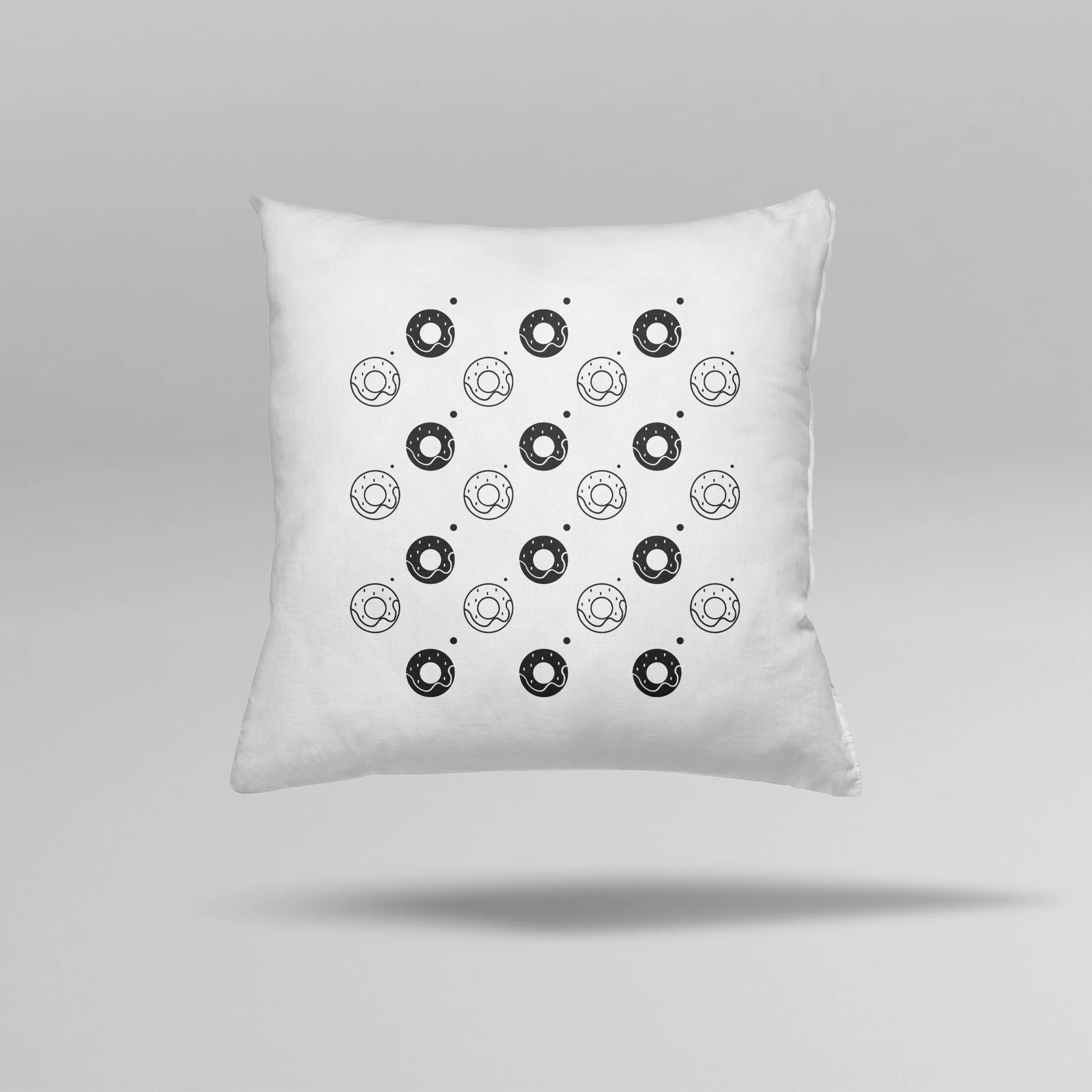 Donut Desenli Yastık