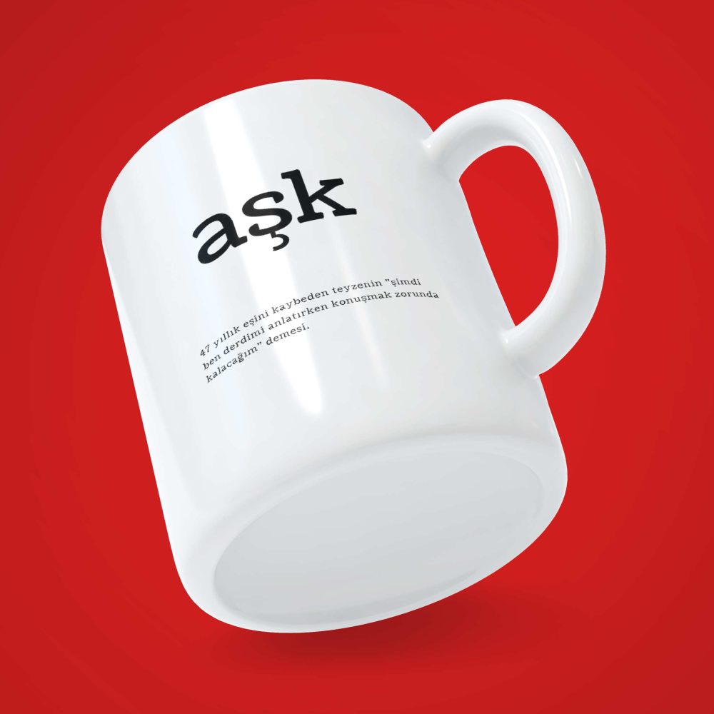 Alternative view of Aşk Kelime Anlamlı | Kupa