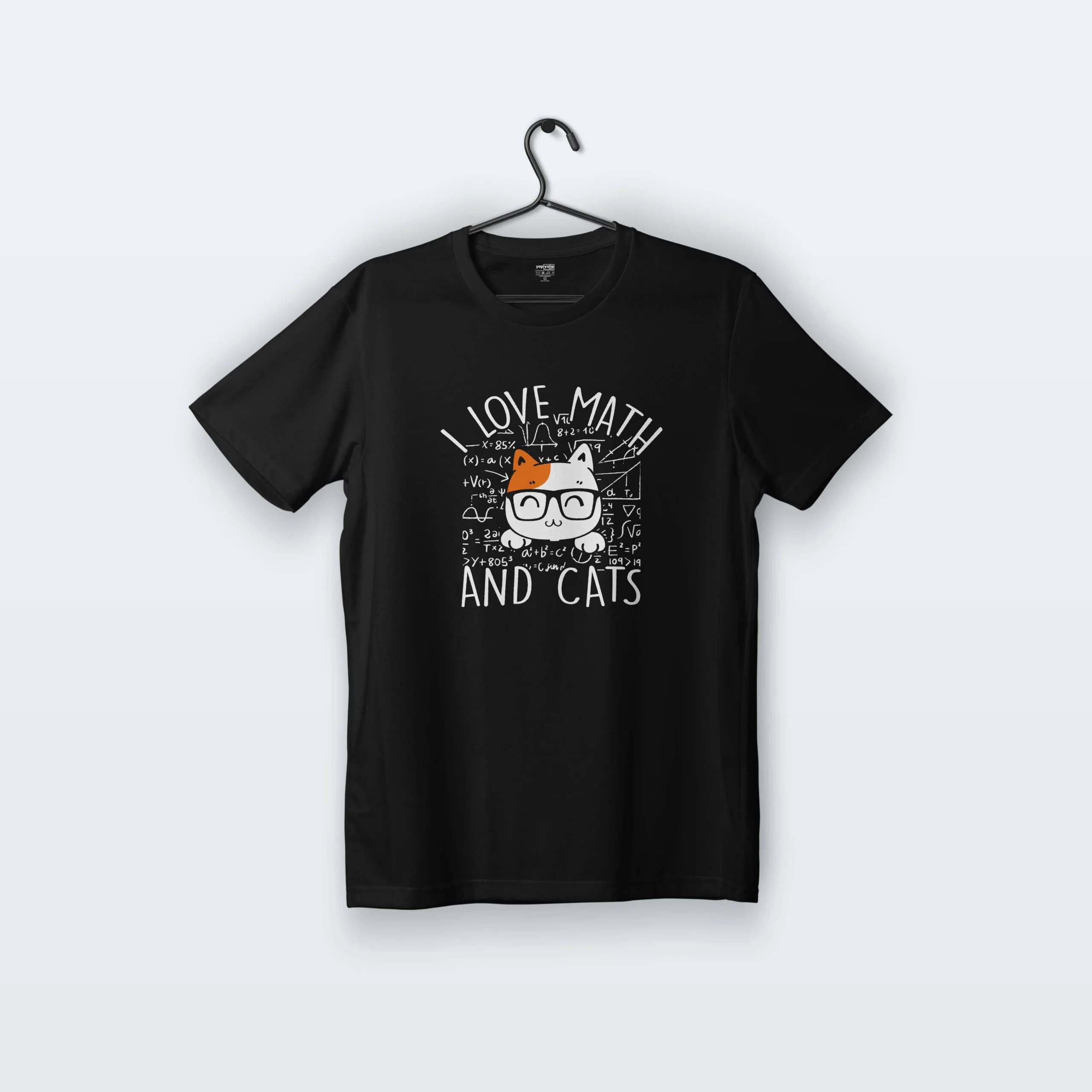 I Love Math And Cats | Tişört