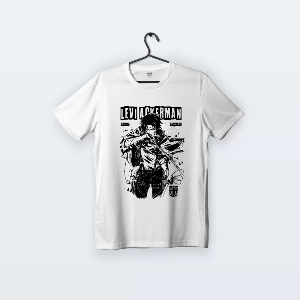 Levi Ackerman Baskılı Tişört | Attack On Titan