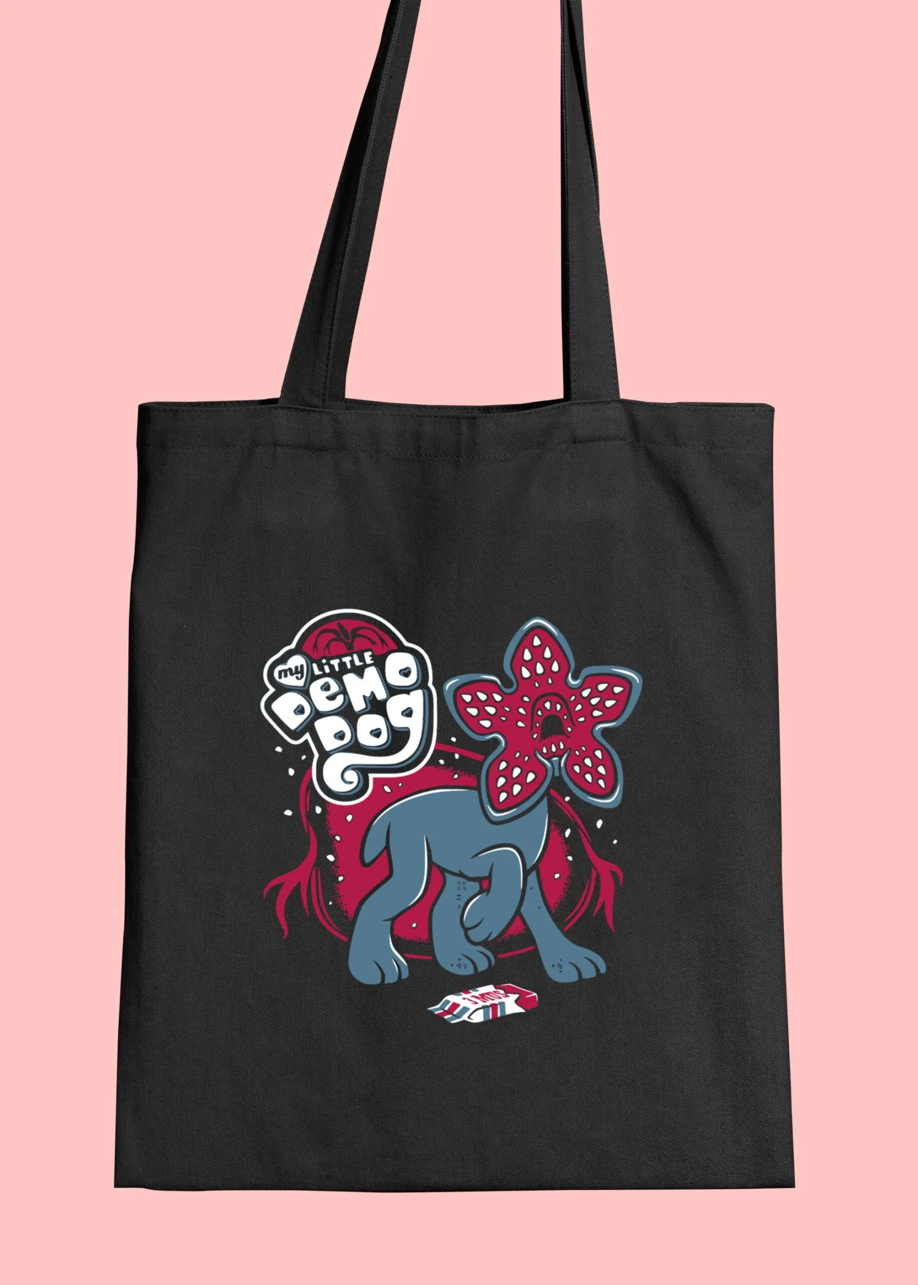 Stranger Things Demodog Baskılı Bez Çanta